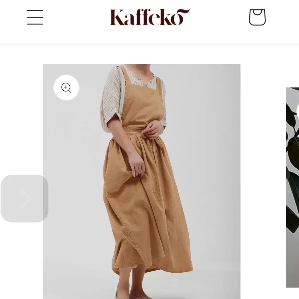 Produktseite Schürze Damen Baumwolle
