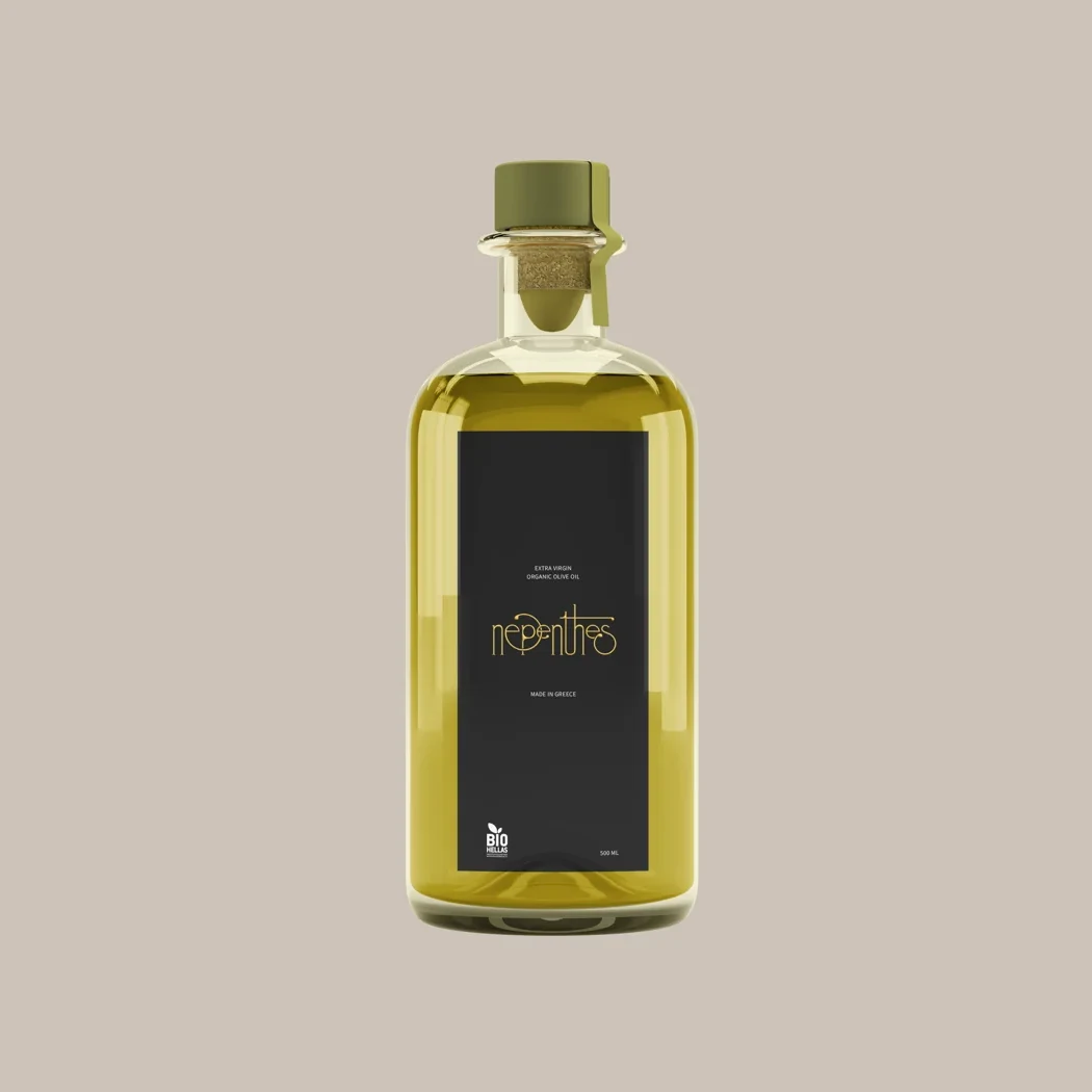 Nepenthes Flasche mit schwarzem Etikett