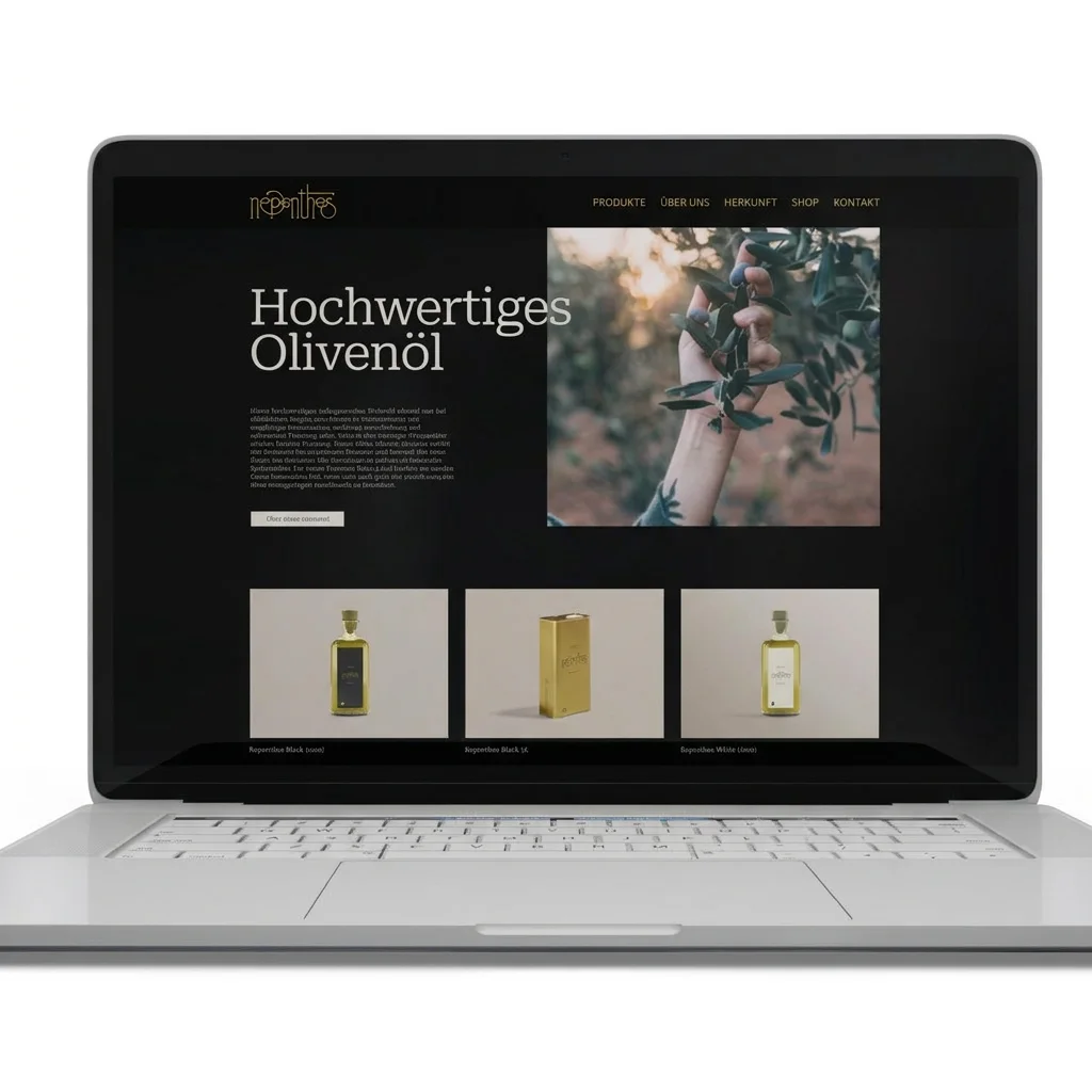 Nepenthes Onlineshop-Entwurf